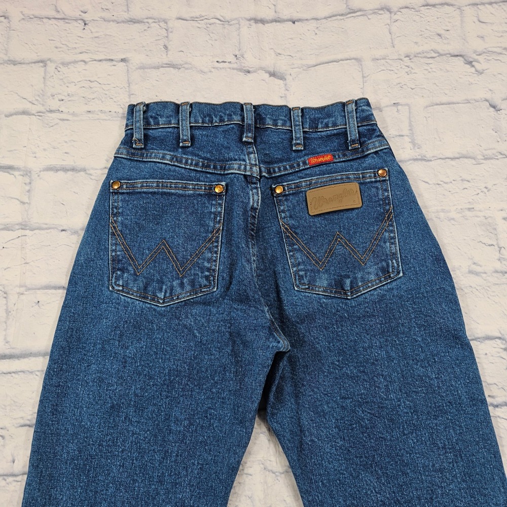 Wrangler Jeans Women 1x32 Blue High Rise Straight Leg Western Classic Denim VTG - Picture 9 of 10